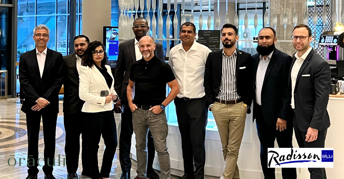 Radisson Blu Riyadh leadership team with David Singleton