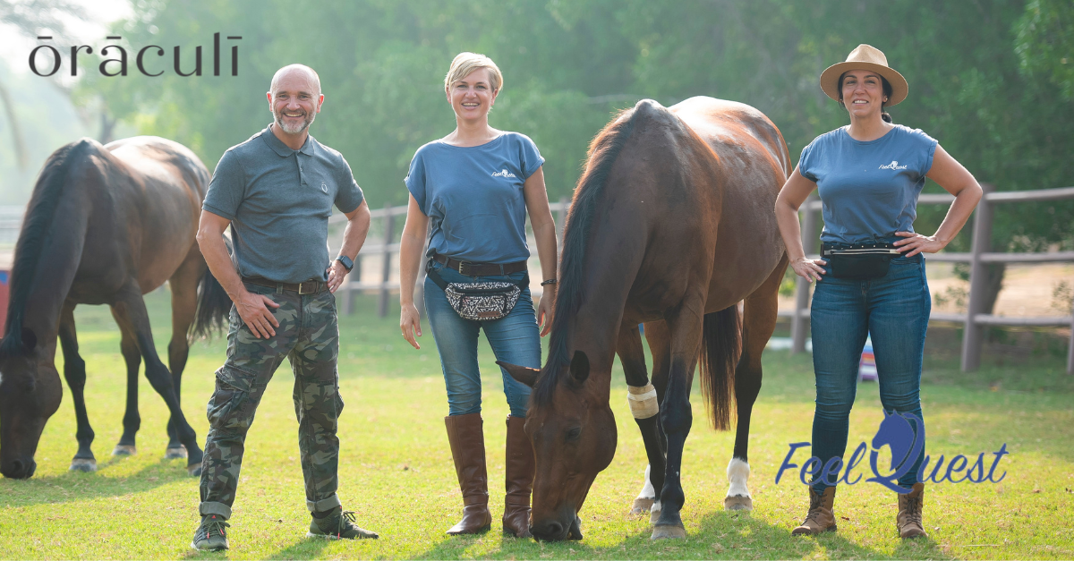 Oraculi and FeelQuest equine coaching session